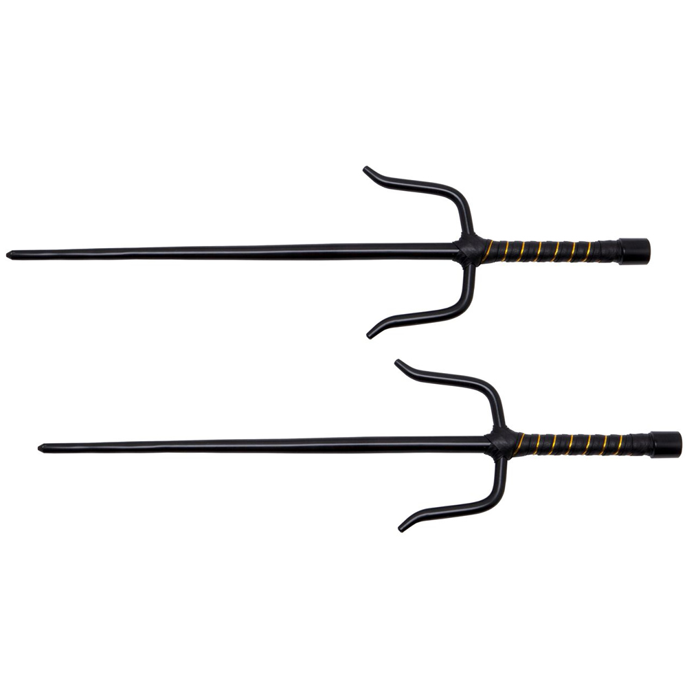 Ninja Octagon Sai - Set of 2 - Black - Japanese Swords 4 Samurai